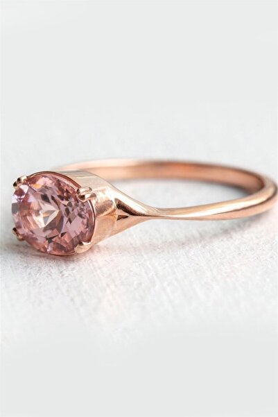 Cem Aykan Kuyumculuk PEMBE KUVARS DOĞAL TAŞLI YÜZÜK - AK0485