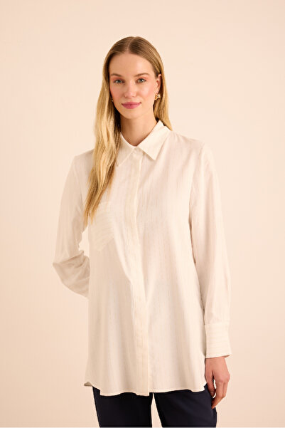 Aker Gold Sim Çizgili Viscon Gömlek