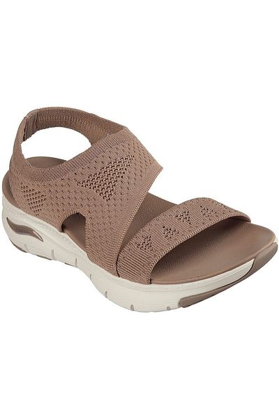 SKECHERS Sandály Skechers Arch Fit, Hnědé, Dámské