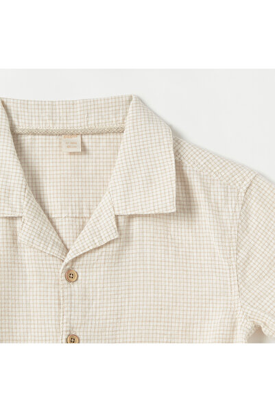 giggles Checked Shirt with Short Sleeves