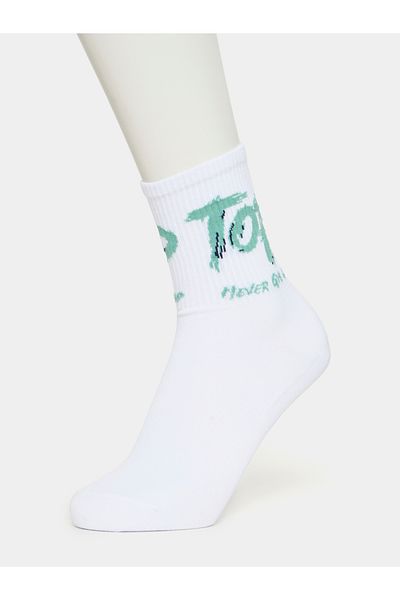 Styli Graphic Print Crew Socks