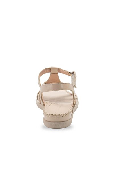 Forelli 22309-G Lupın Beige Γυναικεία σανδάλια από γνήσιο δέρμα