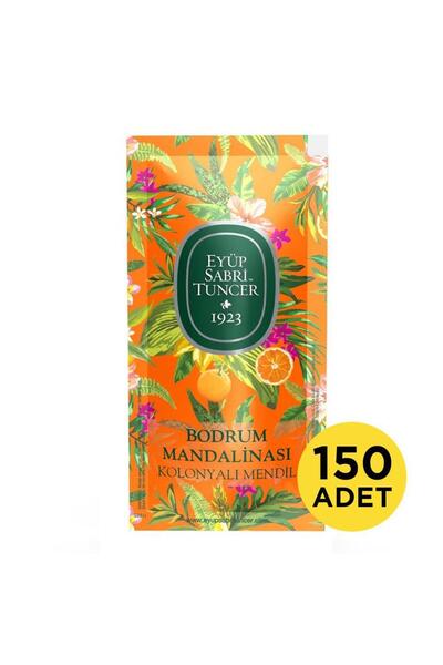 Eyüp Sabri Tuncer Bodrum Mandalinası Kokulu Islak Mendil Tekli Ambalaj - 150 Adet
