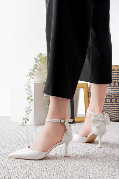 v.s.h velvet Women's Bow 🎀   Evening Dress Patent Leather Heeled 7cm Stylish Shoes