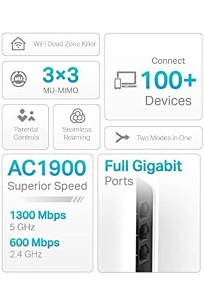 TP-LINK Deco S7 AC1900 Whole Wi-Fi, Add on Single Unit for All Wi-Fi 7/6/5 Deco Mesh Pack, White