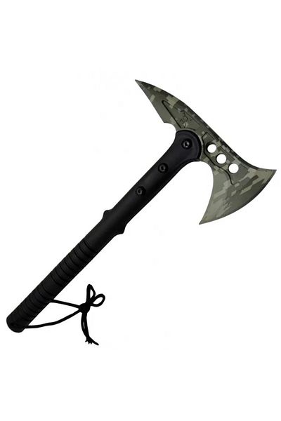 Foxter SOG axe, stainless steel, non-slip handle, 41 cm, blade cover, black