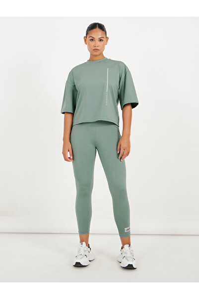 Styli إصدار Gymspire - بنطال ضيق بمقاس 7/8 مع خصر مجعد