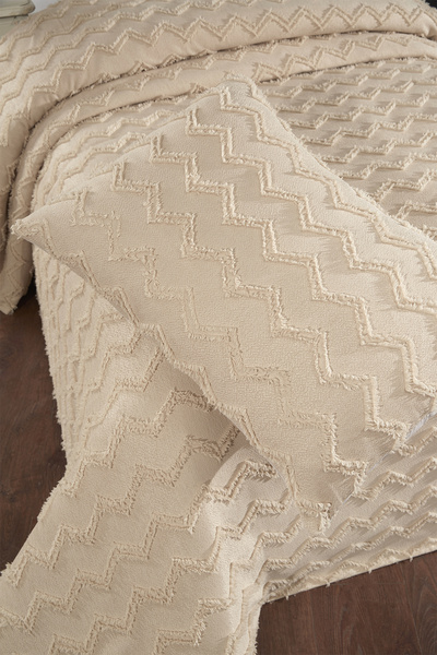 Çeyiz Diyarı Beige Single Pique Set 2 Pieces