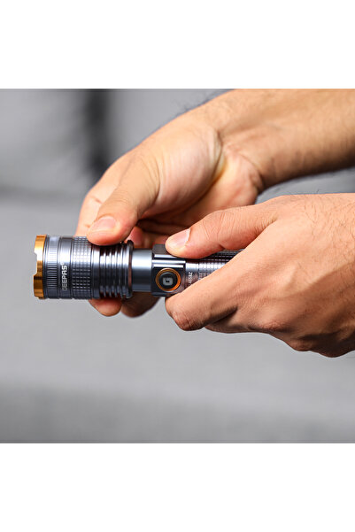 Geepas Zoomable LED Flashlight- GFL4658/ Pack of 3, 15W Laser High-Power LEDs