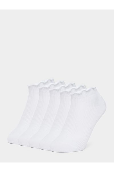 Styli Set of 5 - Lettuce Edge Ankle Length Socks