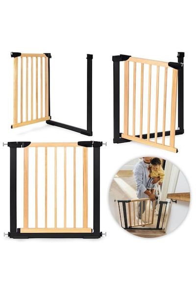 ideal STORE Barieră de siguranță idealStore pentru copii, pentru scări, dimensiuni reglabile 75-82 cm, fabricată din oțel