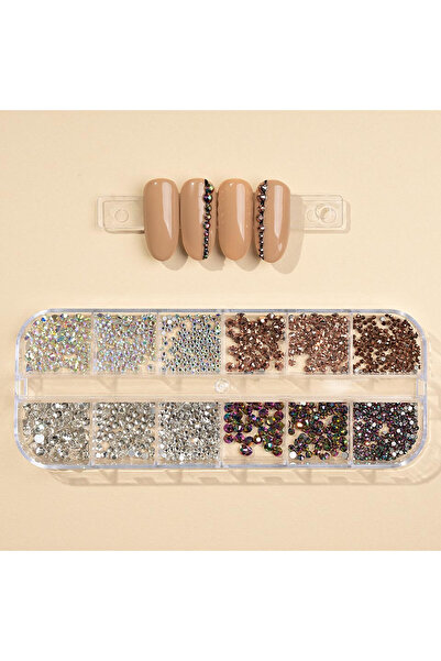 LUXORISE Strasuri pentru unghii, Crystal Energy, 12 modele