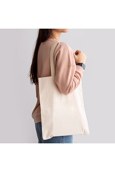 NOLEVA Punch İçin Uygun Doğal Hambez Baskısız Çanta Promosyon Ekonomik 35x40 CM 50 ADET