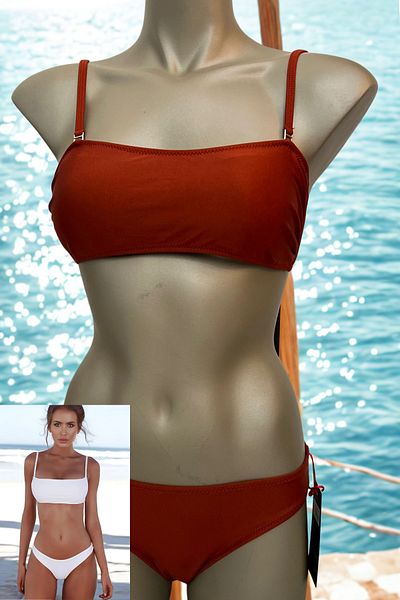Anastasia Underwear Καλοκαιρινό μαγιό μπικίνι με αφαιρούμενο λουράκι στράπλες