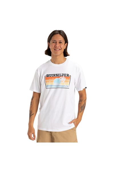Quiksilver Sun Faded Men's White Round Neck T-Shirt