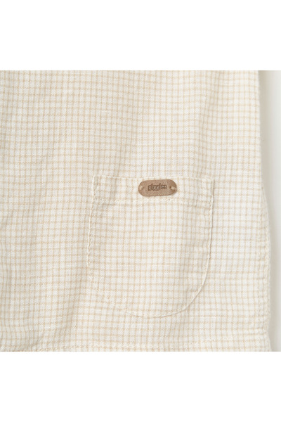 giggles Checked Shirt with Short Sleeves