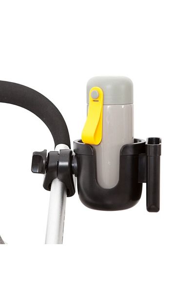 kik Bottle and phone holder with stroller and tricycle mount, black