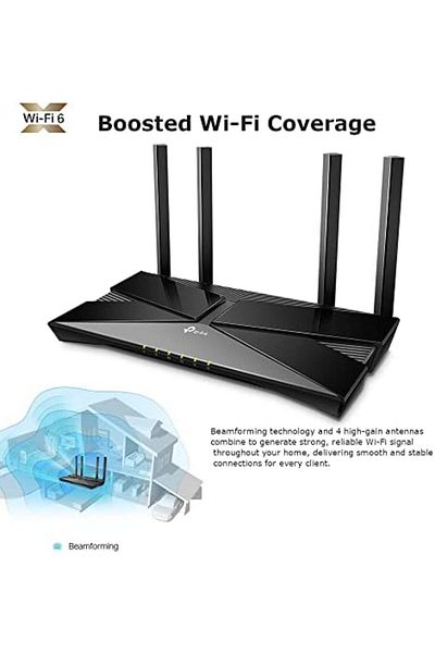 TP-LINK TP-Link Archer AX10 Next-Gen Wi-Fi 6 Router, AX1500 Mbps Gigabit Dual Band Wireless, OneMesh Support
