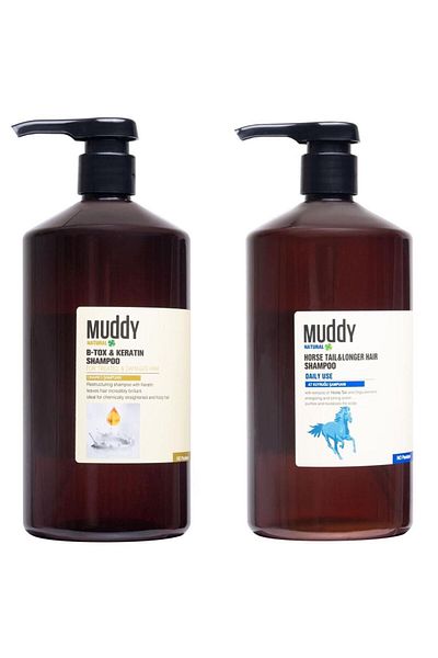 Muddy B-tox Keratin Shampoo 1000ml + Horse Tail Longer Hair Shampoo 1000ml