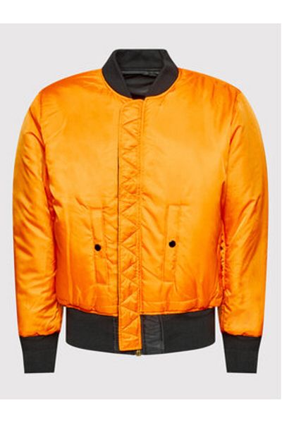 Alpha Industries Men's Bomber Jacket 100101 Black, Orange