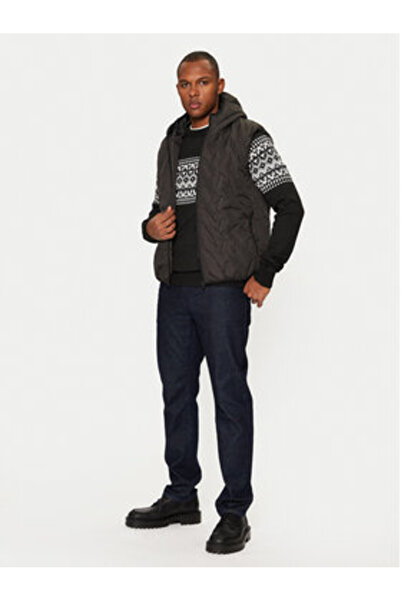 Brave Soul Men's Vest MJK-INFERNO Gray