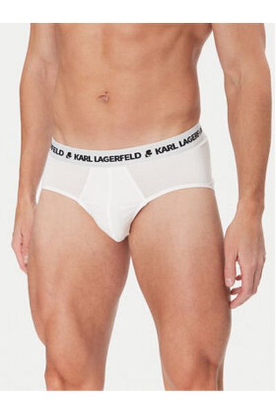 Karl Lagerfeld Men's Set of 3 pairs of briefs white KARL LAGERFELD-A1M47152 100 WHITE