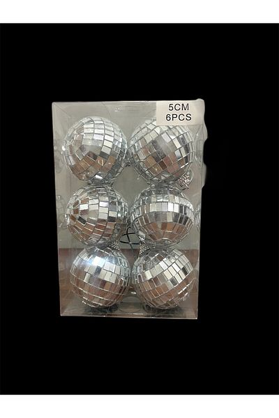 eğlencemarketi Cake Decoration Disco Ball 5 cm 6 Pcs