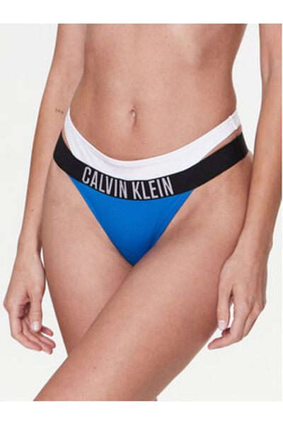 Calvin Klein Calvin Klein Swimwear Slip de bikini pentru femei KW0KW02020 Albastru