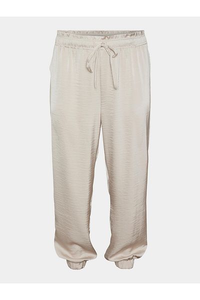 Veromoda Curve Pantaloni din material textil pentru femei vero moda curve 10301979 Ecru
