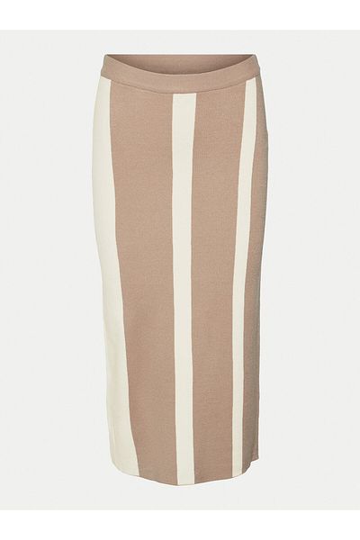 Vero Moda Fustă creion pentru femei 10311360 bej