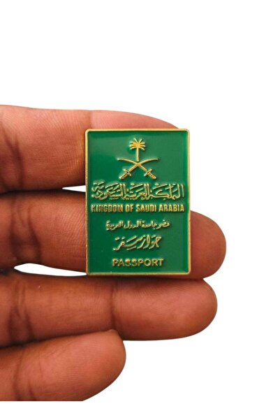 Generic Saudi Passport Shape Metal Sticker for Mobile or Any Smooth Surface