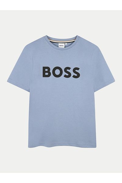 BOSS Tricou băieți J51204 Albastru