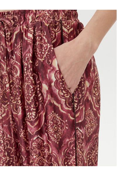 Vicolo Women's Fabric Trousers TD0666 Burgundy, Colorful