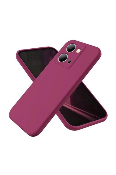 HANPORIUM جراب سيليكون متوافق مع Vivo Y36 - غطاء مرن بلون باستيل مع حماية للك...