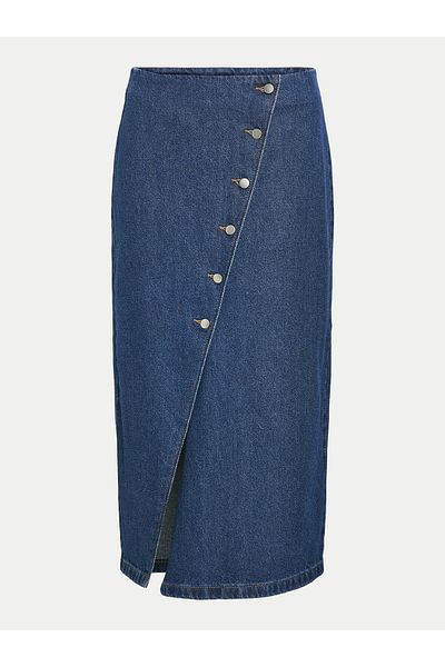 VILA Fustă din denim pentru femei 14099725 albastră