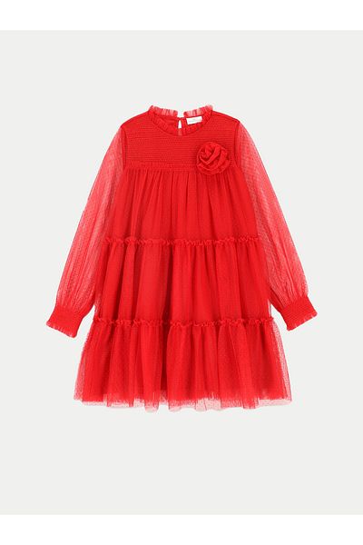 Coccodrillo Girl Elegant Dress ZC4128102EJG Red