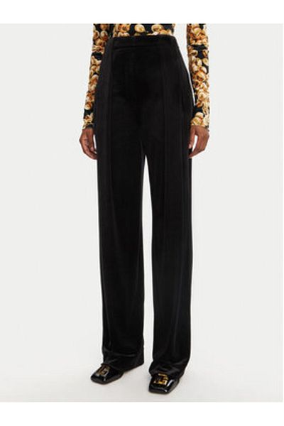 BALMAIN Women's Fabric Trousers DF0PQ312JG50 Black