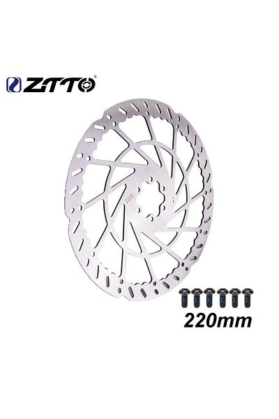 ZTTO 1pcs 220mm ZTTO 2.3mm Thick MTB E-Bike Motorcycle Rotors Brake Rotor 220mm/203/180/160/140mm 6 Inch