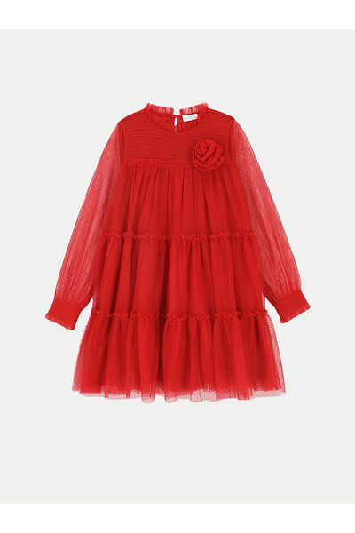 Coccodrillo Girl Elegant Dress ZC4128102EJG Red