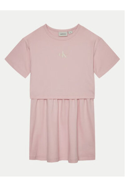 Calvin Klein Jeans Φόρεμα για κορίτσια IG0IG02770 Ροζ