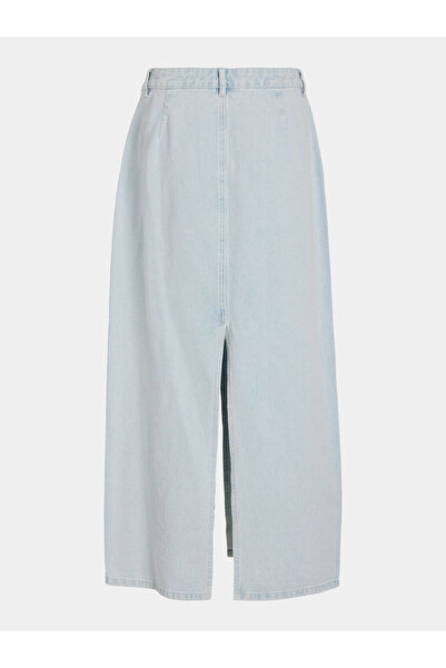 VILA Fustă din denim pentru femei vila 14096846 Albastru deschis