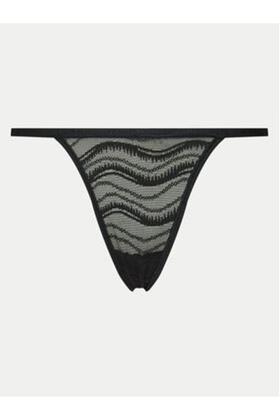 Calvin Klein lenjerie intimă tanga pentru femei 000QD3994E negru