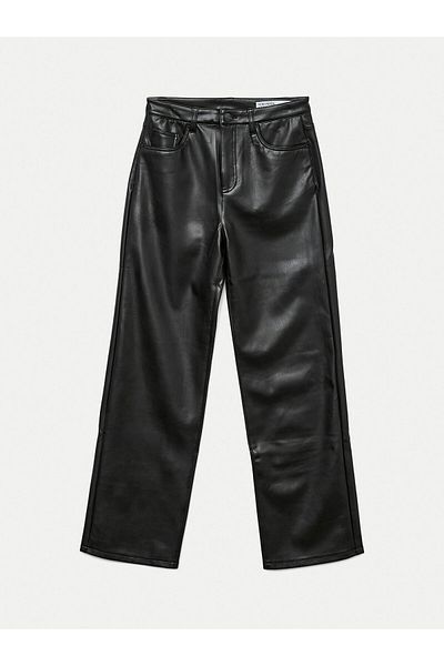 Vero Moda vero moda Women's Faux Leather Pants 10310878 Black