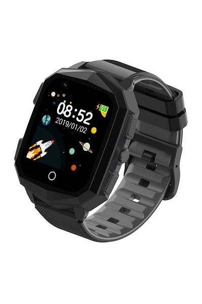 Techone Kt20s 4g Gps Smartwatch For Kids, Black