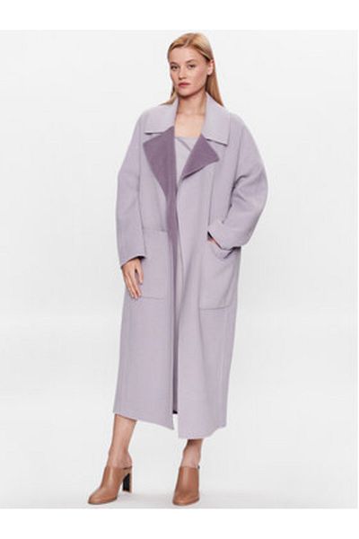 Calvin Klein Palton de lână pentru femei K20K205855 violet