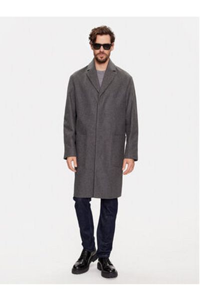 Calvin Klein Mens Wool Coat K10K111745 Gray