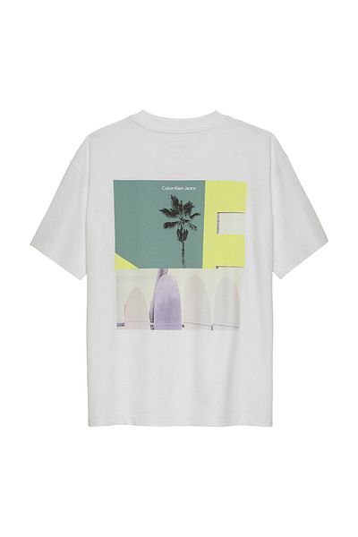 Calvin Klein Jeans Tricou băieți IB0IB02449 Alb