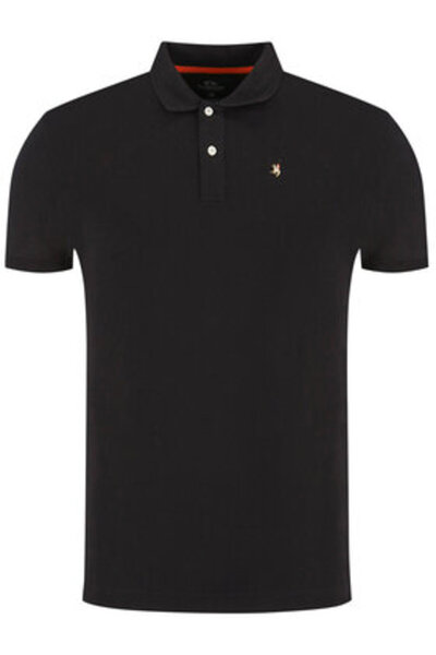 LA MARTINA Polo bărbătesc CCMP02 PK001 Negru