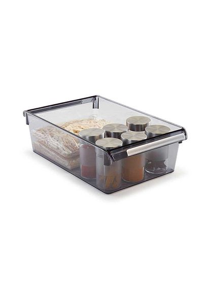 Prima Nova 325*205*100mm Transparent Black Refrigerator Organizer - Set of 3 Storage Containers