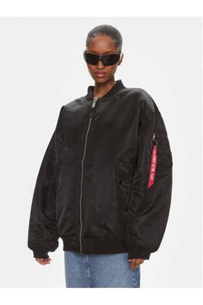 Alpha Industries Geacă bomber pentru femei Alpha Industries 108010 Neagră
